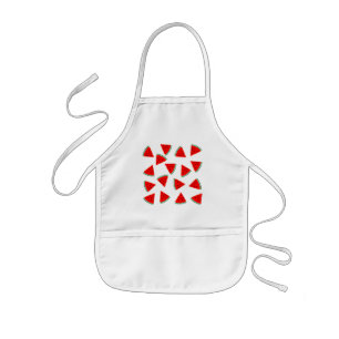 Watermelon Pattern Triangles Kids Apron
