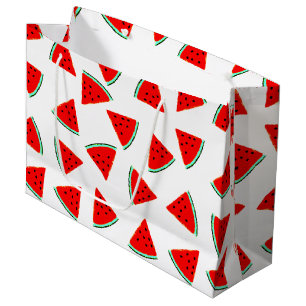 Watermelon Pattern Triangles Large Gift Bag