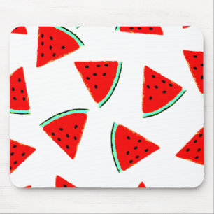 Watermelon Pattern Triangles Mouse Mat