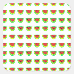 Watermelon Patterns Birthday Baby Showers 2023 Square Sticker
