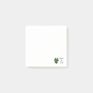 Watermelon Pepperomia Flower Post-It Notes