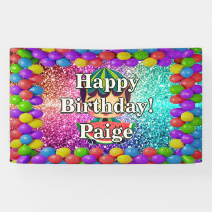 Watermelon Personalised character birthday banner