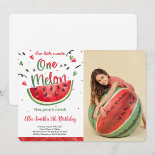 Watermelon Photo Invitation