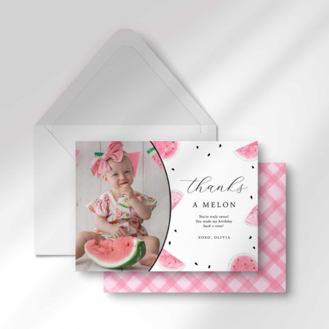 Watermelon Photo Thank You Card (Creator Uploaded)