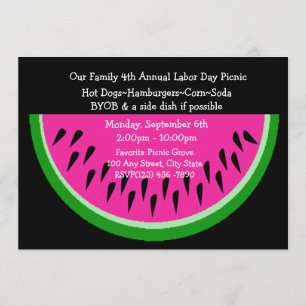Watermelon/ Picnic Invitation