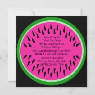 Watermelon/ Picnic Invitation