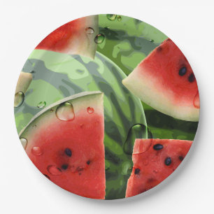 Watermelon Picnic Party 9in Paper Plate