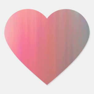 Watermelon pink blush heart sticker