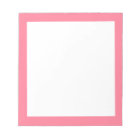 Watermelon Pink Border Notepad