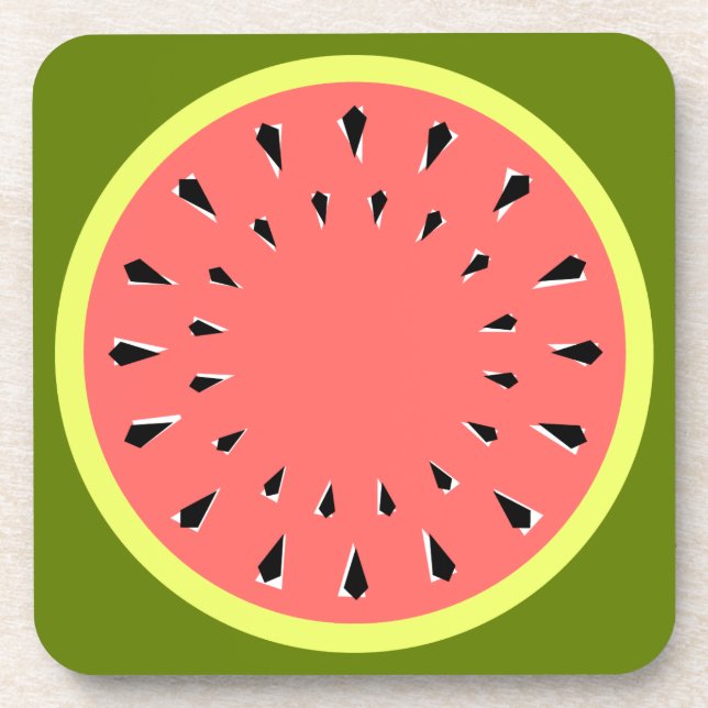 Watermelon Pink Coaster (Front)