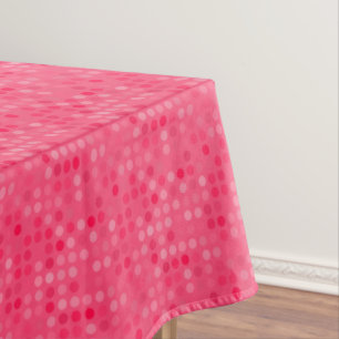 watermelon pink dots tablecloth