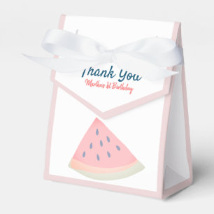 Watermelon Pink Girl Birthday Favour Box