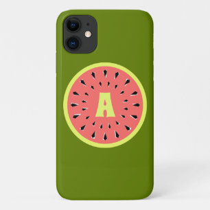 Watermelon Pink 'Monogram' iPhone case
