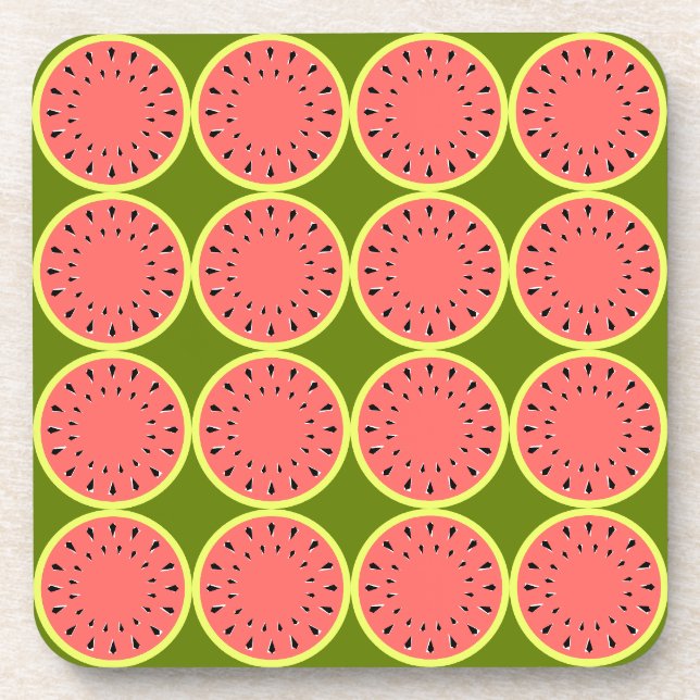 Watermelon Pink Multi Coaster (Front)
