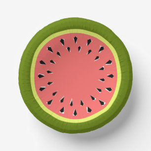 Watermelon Pink Paper Plate