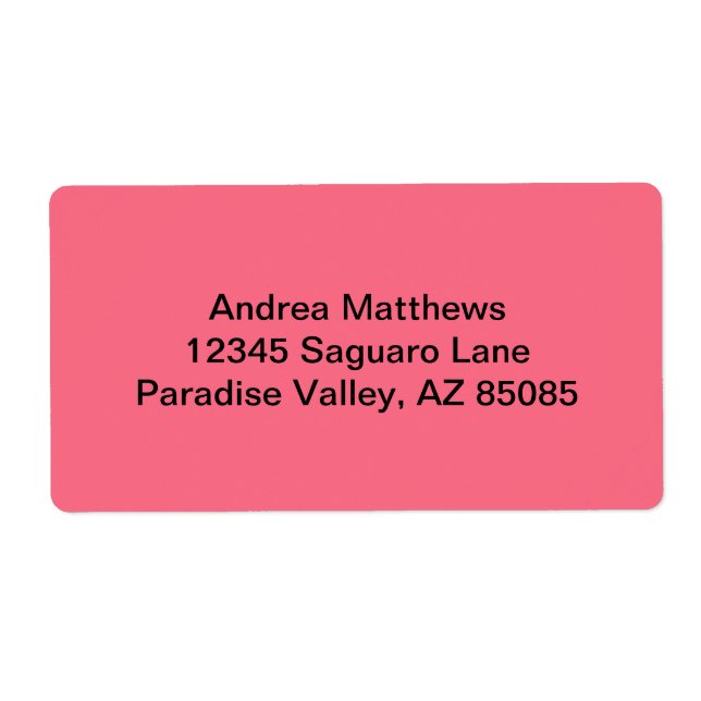 Watermelon Pink Solid Colour (Front)