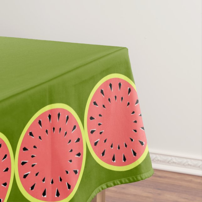 Watermelon Pink tablecloth medium (In Situ)