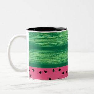 Watermelon Pink Two-Tone Coffee Mug
