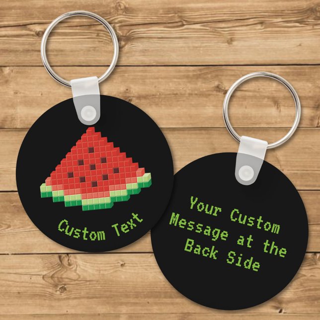 Watermelon Pixel Art Keychain (Creator Uploaded)