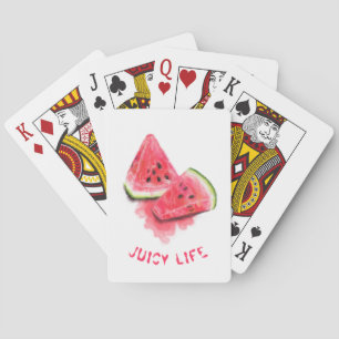 Watermelon Playing Cards Custom Text and Colours