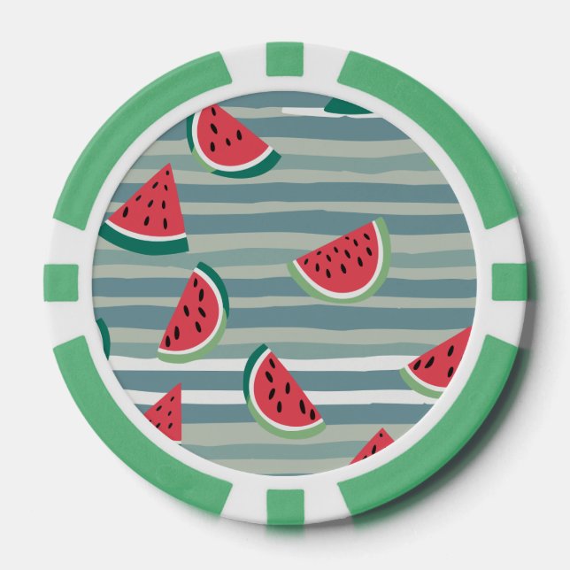 Watermelon Poker Chips (Front)