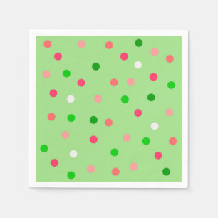 Watermelon Polka Dots Paper Napkins