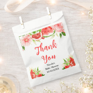 Watermelon Pomegranate Baby Shower Thank You Favour Bags
