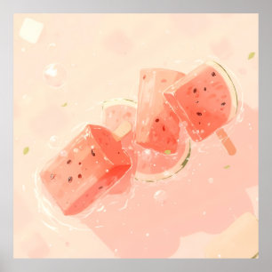 Watermelon Popsicle  Poster