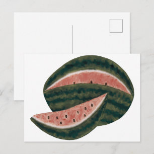 Watermelon postcard