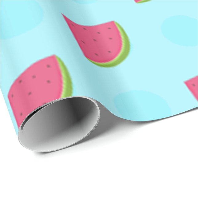 Watermelon Print Wrapping Paper (Roll Corner)