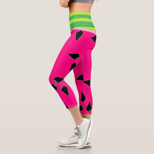 Watermelon Print Yoga Pants High Waist Leggings 