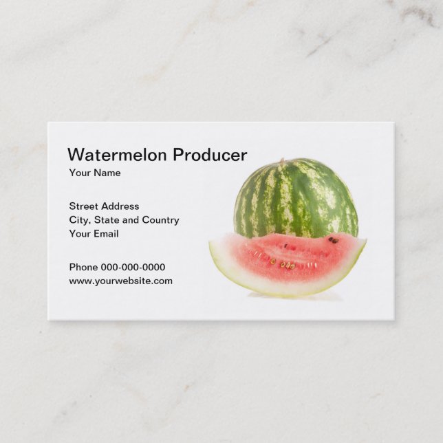 Watermelon Producer Business Card (Front)