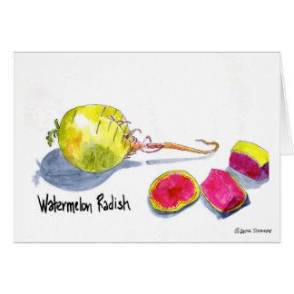 Watermelon Radish card