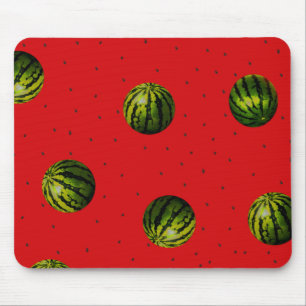 watermelon red and seeds mouse mat