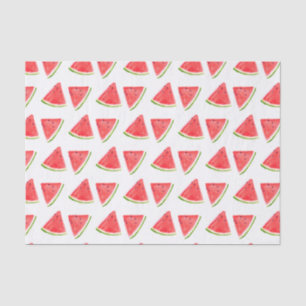 Watermelon Red fruit watercolor Food Pattern Tissue Paper