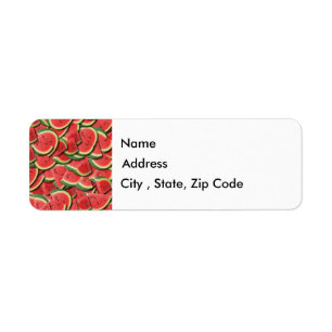 Watermelon Return Address Label