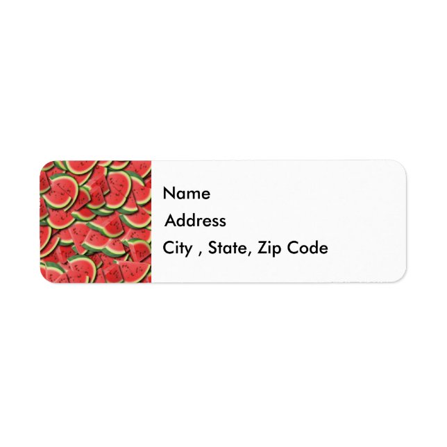 Watermelon Return Address Label (Front)