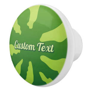 Watermelon Rind Ceramic Knob