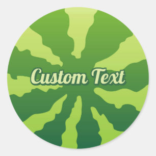 Watermelon Rind Classic Round Sticker