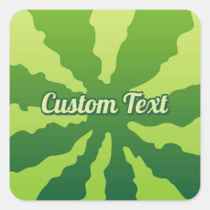 Watermelon Rind Square Sticker