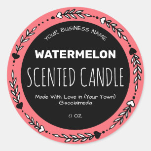 Watermelon Scented Product Labels