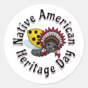 Watermelon Season Ladybug Classic Round Sticker