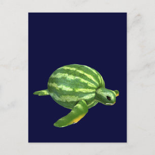 Watermelon Seaturtle Postcard