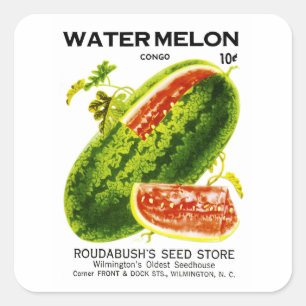 Watermelon Seed Packet Label