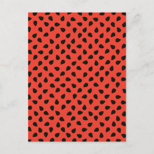 Watermelon Seeds Pattern Postcard