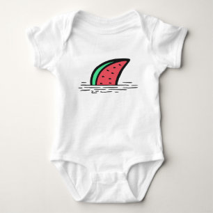 Watermelon shark baby bodysuit