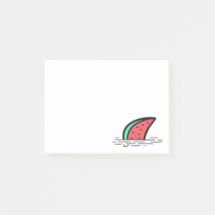 Watermelon shark post-it notes