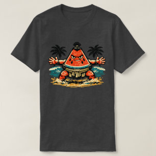 Watermelon Shogun Beach Sumo — Vintage Summer Warr T-Shirt