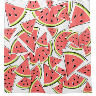 Watermelon shower curtain