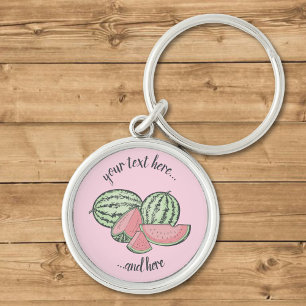 Watermelon Sketches Key Ring